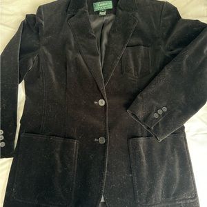 Lauren Ralph Lauren black velvet blazer